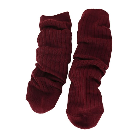 Dmsael Socks for Kids Baby Boys Grips Socks Kids Toddlers Infants Non Slip/Anti Skid Crew Cotton Socks Wine,0-18 Years