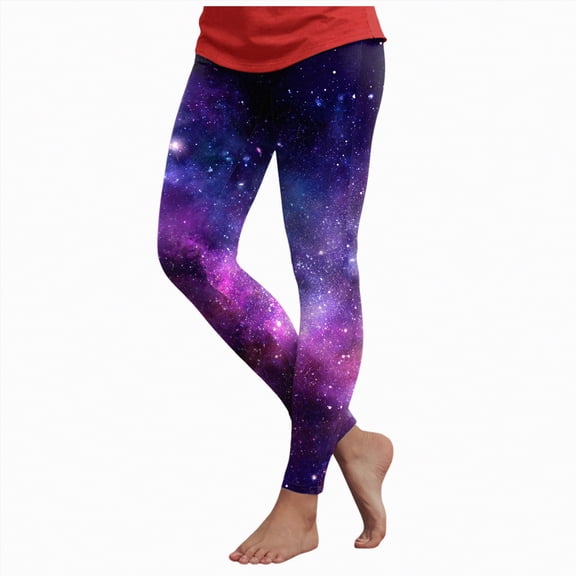 Dmsael Viking Leggings Printed Leggings for Women | High Waist Soft Stretchy Lightweight Casual Leggings | Unique Artistic Designs Purple,L