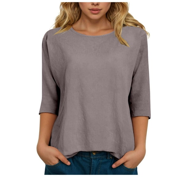 Dmsael Womens Long Sleeve T Shirts Womens Fall Loose Plain Long Sleeve T Shirts Basic Tees Shirt Pocket Casual Comfy Tops Trendy T-Shirts Light Purple,2XL