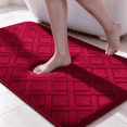 thumbnail image 1 of Dmuso Bath Mat, Extra Soft Bathroom Rugs with Rubber Backing, Quick Dry, Non Slip, Absorbent Bath Mats for Bathroom Floor, Tub and Shower, 16"x24", 1 of 8
