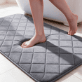 thumbnail image 1 of Dmuso Bath Mat, Extra Soft Bathroom Rugs with Rubber Backing, Quick Dry, Non Slip, Absorbent Bath Mats for Bathroom Floor, Tub and Shower, 16"x24", 1 of 8