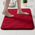 thumbnail image 1 of Dmuso Bath Mat, Extra Soft Bathroom Rugs with Rubber Backing, Quick Dry, Non Slip, Absorbent Bath Mats for Bathroom Floor, Tub and Shower, 16"x24", 1 of 6