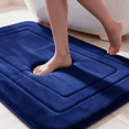 thumbnail image 1 of Dmuso Bath Mat, Soft Memory Foam Bathroom Rugs with Rubber Backing, Quick Dry, Non Slip, Absorbent Bath Mats for Bathroom Floor, Tub and Shower, 16"x24", 1 of 8
