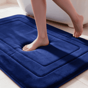 Dmuso Bath Mat, Soft Memory Foam Bathroom Rugs with Rubber Backing, Quick Dry, Non Slip, Absorbent Bath Mats for Bathroom Floor, Tub and Shower, 16"x24"