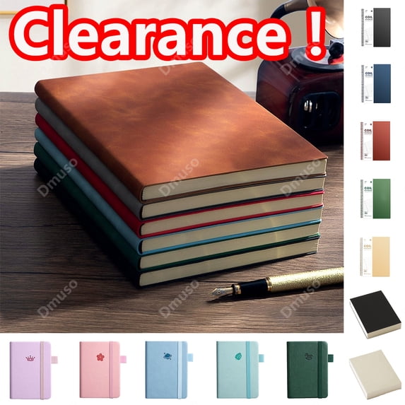 Dmuso Small Notebook, A6 Hardcover Lined Notebook for Women Men Work Writing, Colorful Pocket Journal for Work Home, College, Office Supplies, 3.7"x5.7"