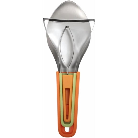 Dmxedts 3-in-1 Mango Slicer/Peeler/Dicer, Stainless Steel Blade, Easy Pitting and Dicing Tool for Mangoes and Fruits