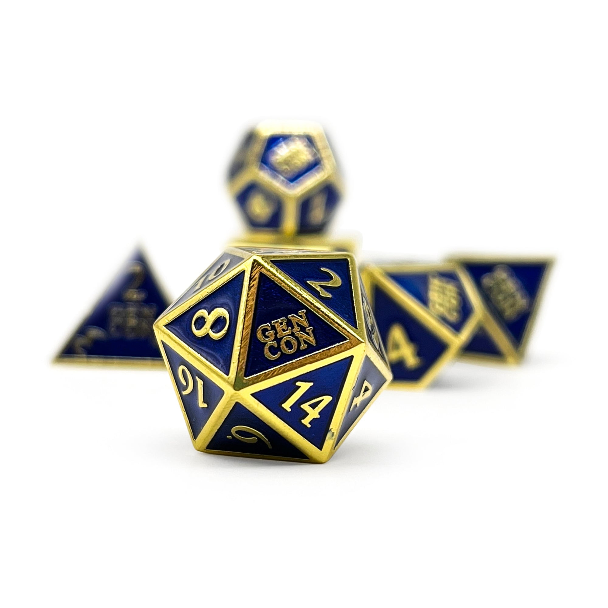 DnD Dice | GenCon Officially Licensed Metal Dice with Tin | Norse Foundry