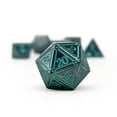 thumbnail image 1 of DnD Dice | Ironworks - Ice Queen 7 Piece RPG set Alloy Dice | Norse Foundry, 1 of 3