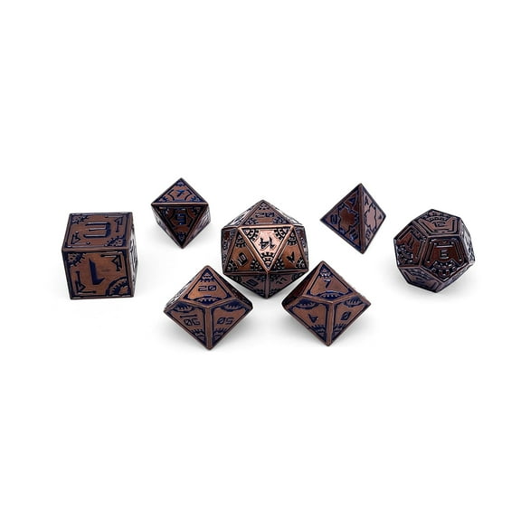 DnD Dice | Solstice - Space Dice 7 Piece RPG Set | Norse Foundry