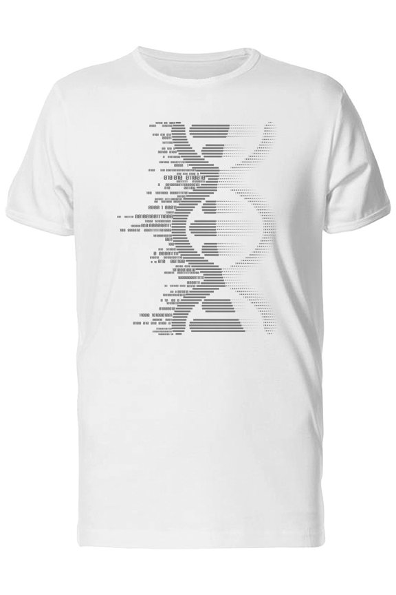 Dna With Binary Code T-Shirt Men -Image by Shutterstock, Male XX-Large