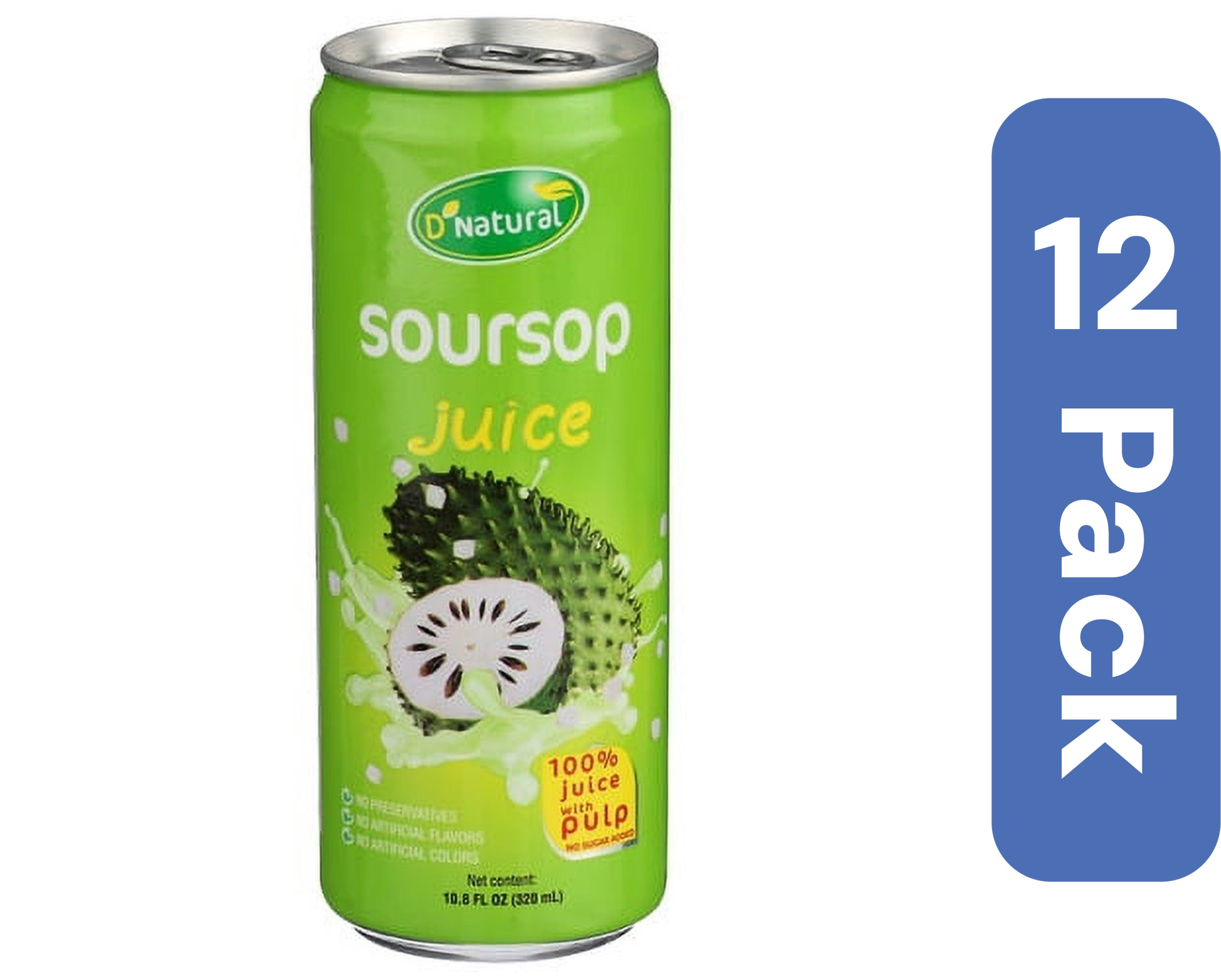 Dnatural Soursop Juice 10.8 fl oz (Pack of 12)