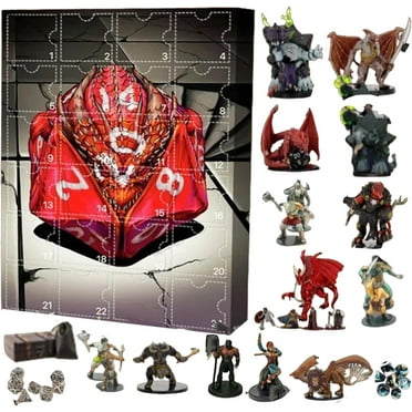 Dnd Advent Calendar 2024, Dungeon and Dragons Advent Calendar 2024, 24 Days Christmas Countdown Calendar for Kids & Adults