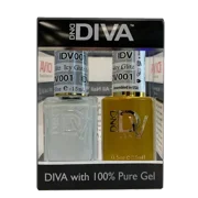 Dnd Diva Duo Gel & Matching Nail Polish - 001 Ice Glitz
