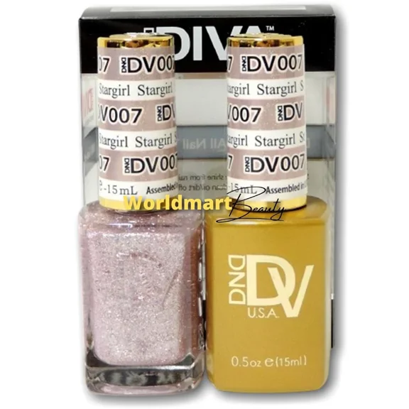Dnd Diva Gel Nail Polish 0.5Oz Led/Uv Color Gel Duo Dv007- Stargirl