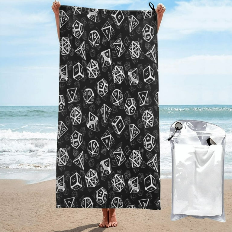 Dnd Dungeons And Dragons Beach Towel Absorbent Quick Dry Towels 