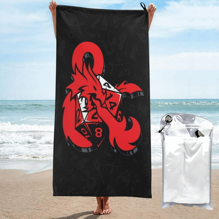 Dnd Dungeons And Dragons Beach Towel Absorbent Quick Dry Towels 