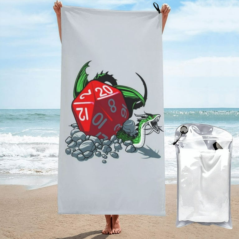 Dnd Dungeons And Dragons Beach Towel Absorbent Quick Dry Towels 