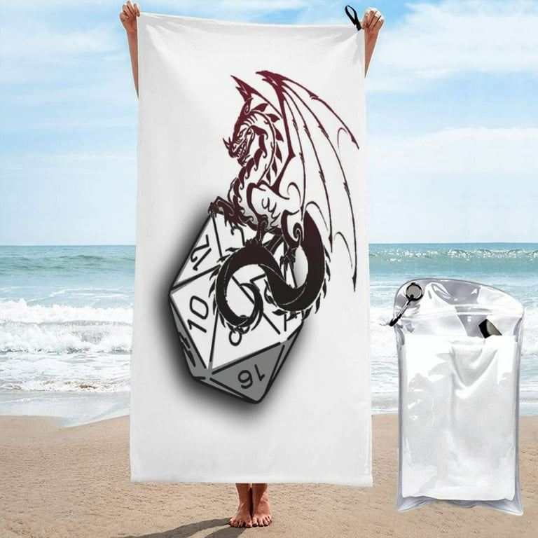 Dnd Dungeons And Dragons Beach Towel Absorbent Quick Dry Towels 