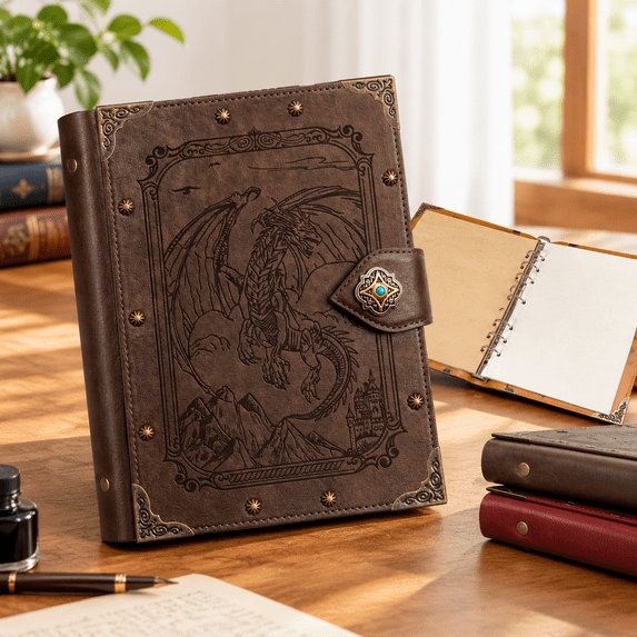 Dnd Journal Dragon Notebook A5 Binder Diary 400 Pages - Walmart.com