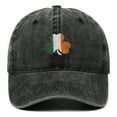 thumbnail image 1 of Dndif Clearance! Irish Vintage Baseball Cap Embroidered Cotton Adjustable Distressed Dad Hat Black One Size Overstock Items Clearance All Prime, 1 of 4