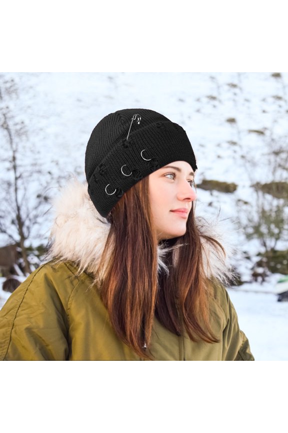 Clearance! Men And Women Outdoor Solid Color Hole Knitted Cotton Hat Sunscreen Running Sports Warm Knitted Hat B One Size Overstock Items Clearance All Prime