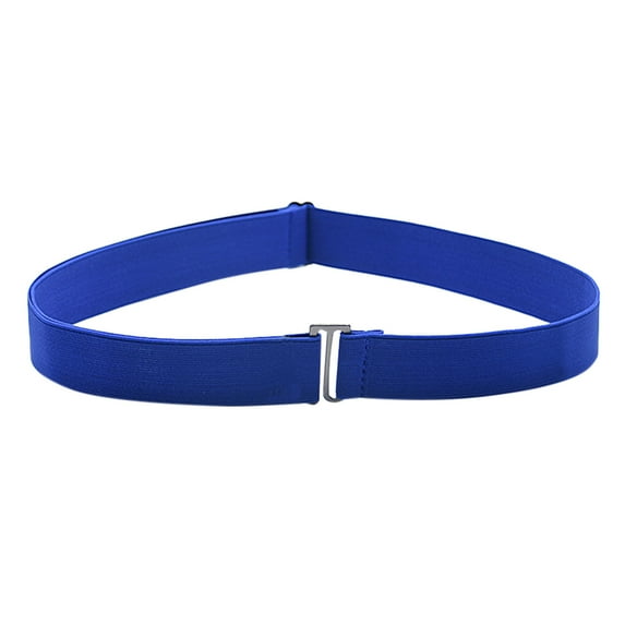 Dndif Clearance! Women Invisible Belt Elastic Stretch Waist Belt With Flat Buckle Blue One Size Overstock Items Clearance All Prime