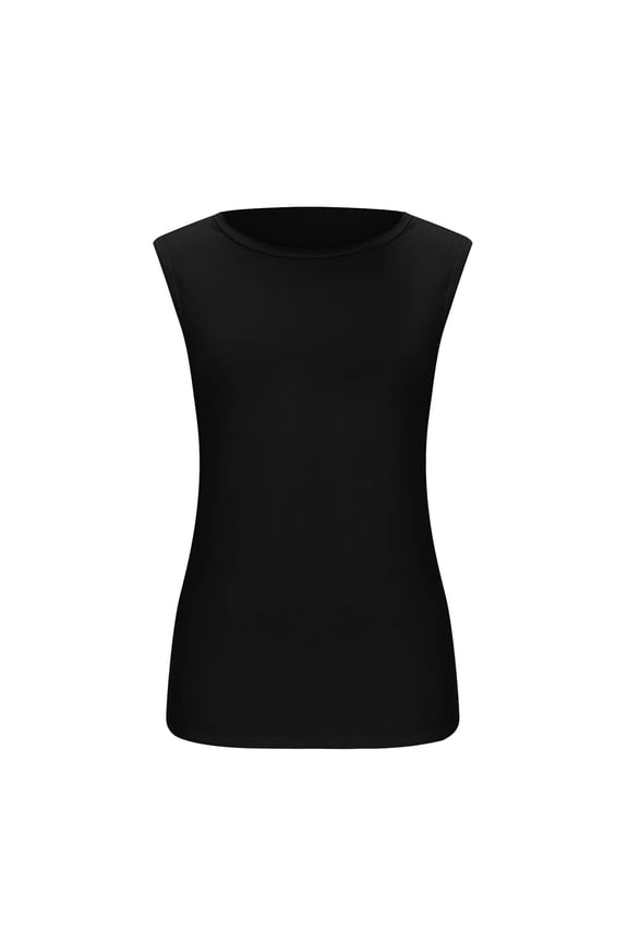Workout Tank Tops Woman Top Tee Womens Fit Turtleneck Slim Blouse Shirt Sleeveless Solid Women's Blouse Features: Womens Sleeveless Tops Black S-XL Free Shipping Items