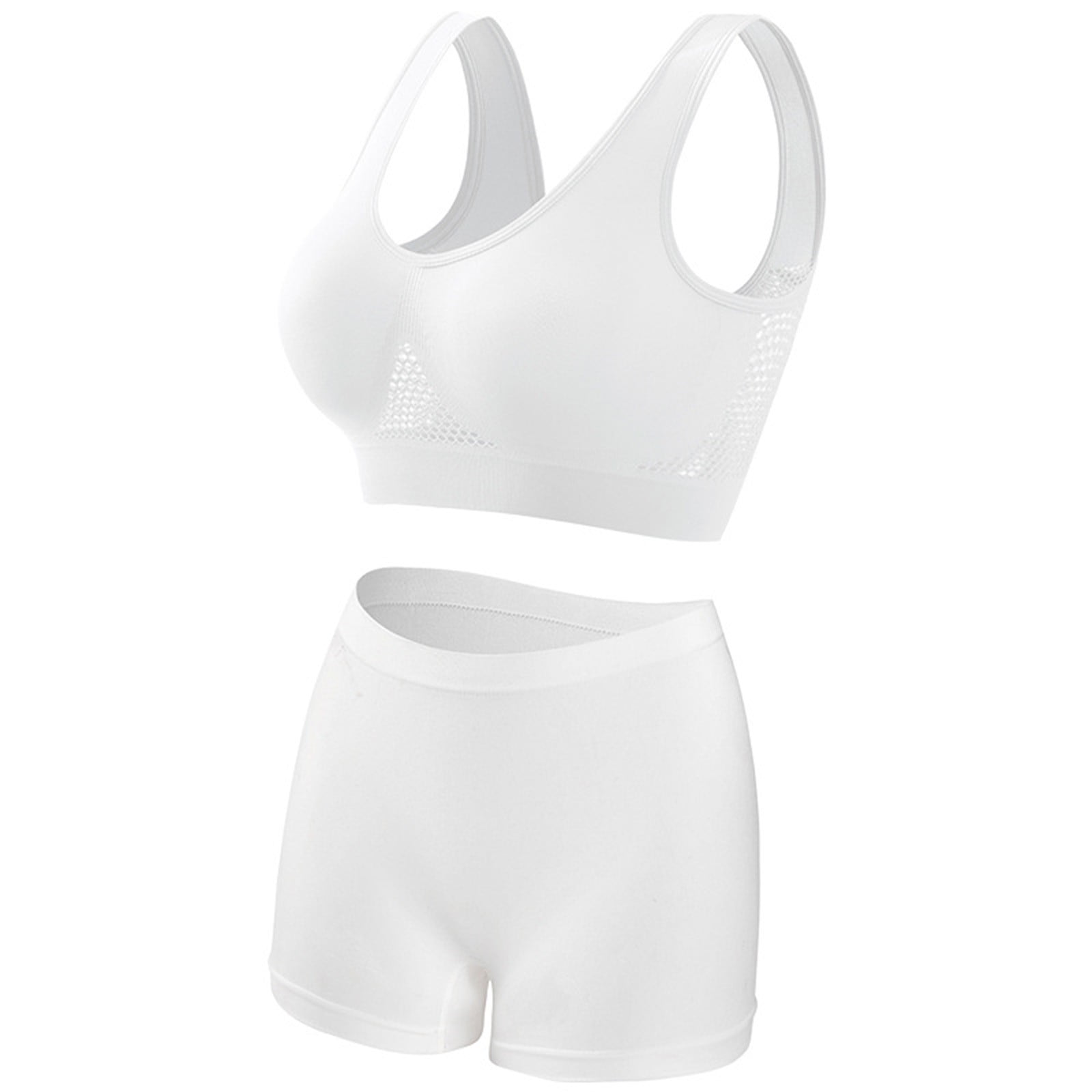 Dndkilg Bras and Panty Set for Women Breathable Liftup Air Bra Yoga