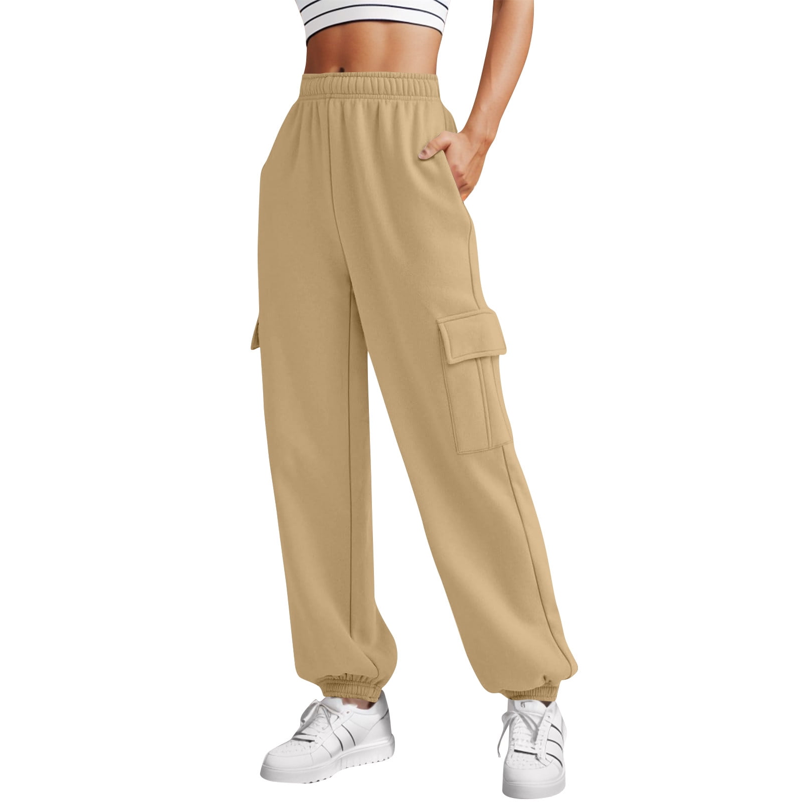 Kiench Teens Girls Flare Leg Sweatpants High Waist
