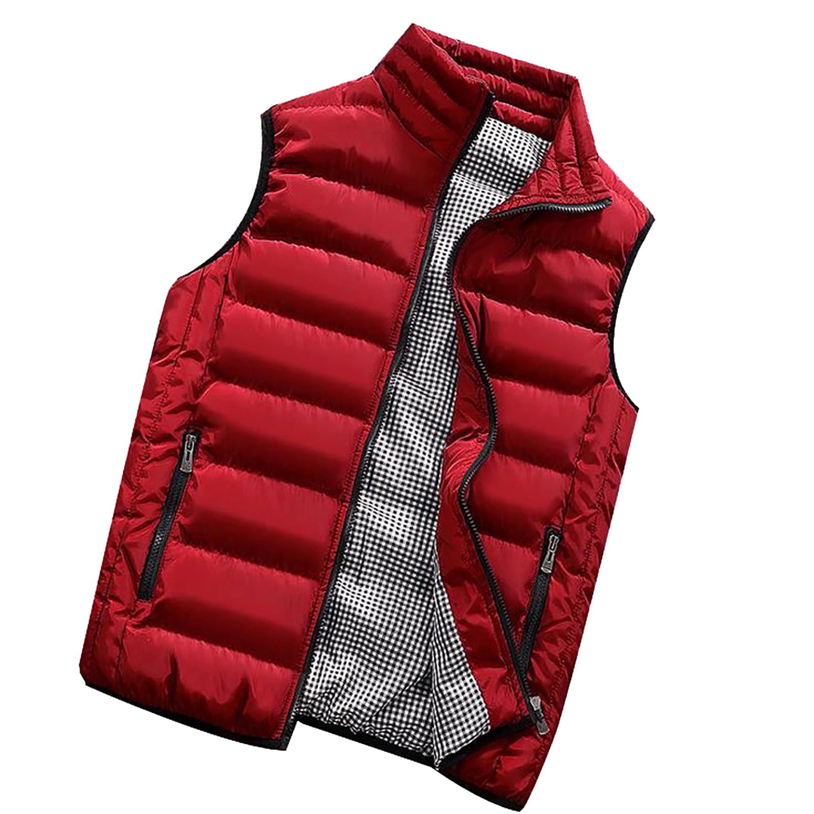 Dndkilg Mens Quilted Vests For Outdoors Padded Puffer Winter Sleeveless