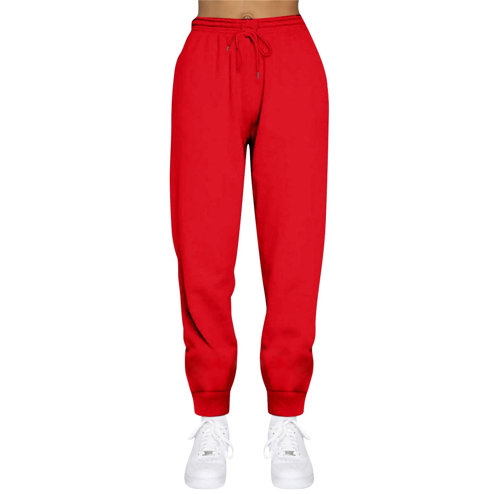 Dndkilg Petite Sweatpants for Women Cinched Bottom High Waisted ...