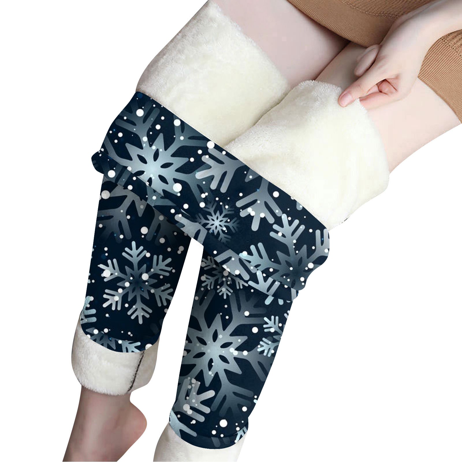 Dndkilg Plus Size Fleece Lined Leggings Clearance Christmas Tall Opaque