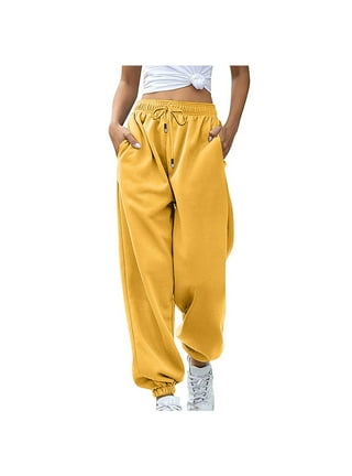 Yellow joggers outfit hotsell