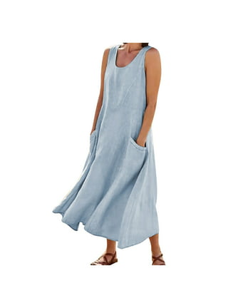 Womens Long Linen Summer Dresses
