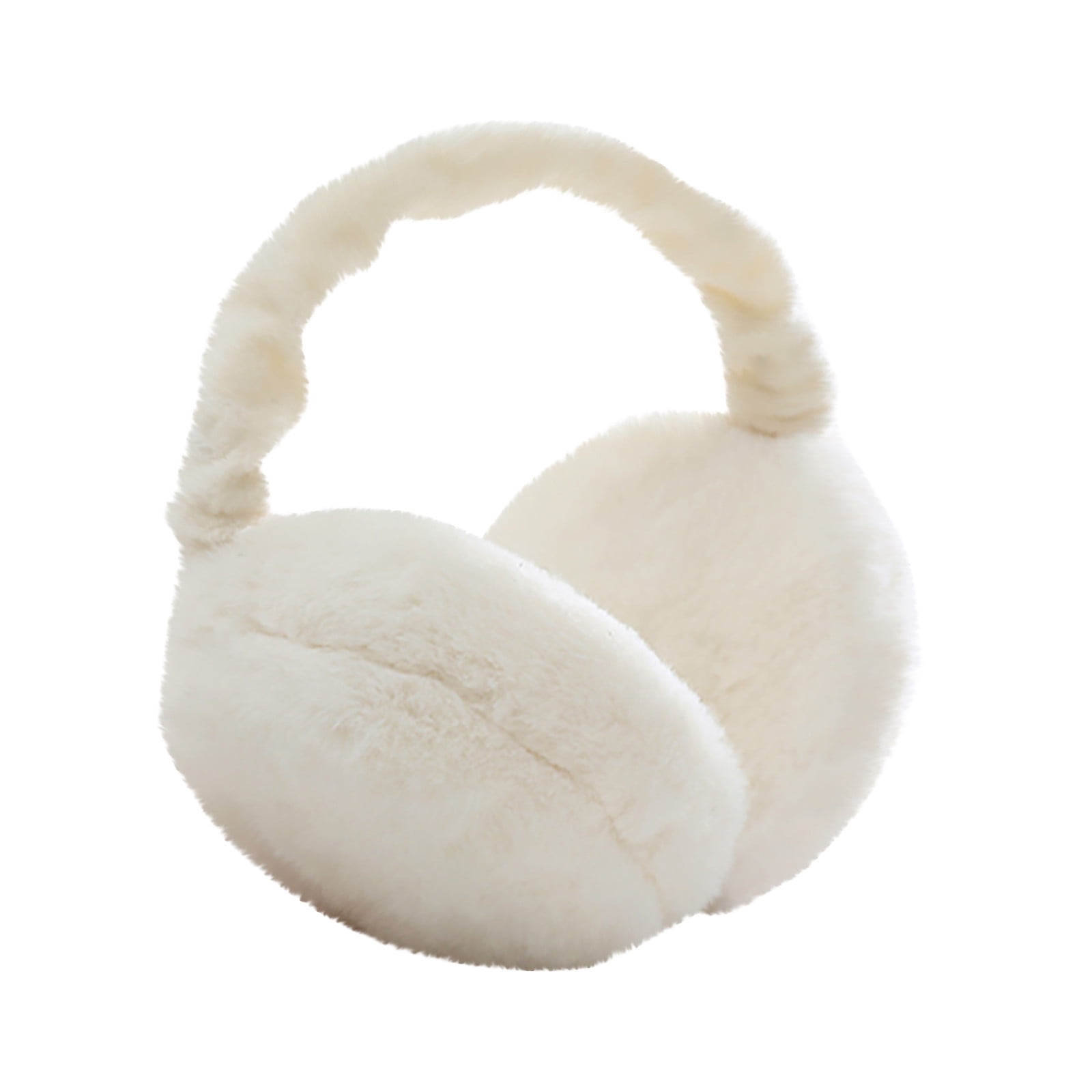 Dndkilg Womens Walking Fluffy Earmuffs Workout Fur Fleece Faux Rabbit