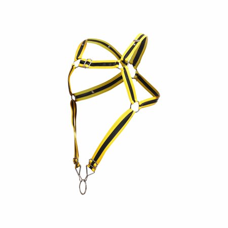(wd)male Basics Dngeon Cross C Ring Harness Yellow O/s