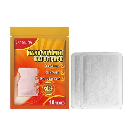 Dnogom 10pcs Disposable Hand Warmers,Air-Activated 10-13 Hour Heating Patches Winter Cold Protection Portable Warmer for Outdoor Camping Hiking