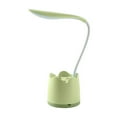 thumbnail image 1 of Dnogom 2-in-1 Pen Holder Desk Lamp Creative Light,USB Rechargeable Clip-On 3-Speed Eye-Protecting LED Reading Lamp Night Light for Bedroom Dormitory, 1 of 5