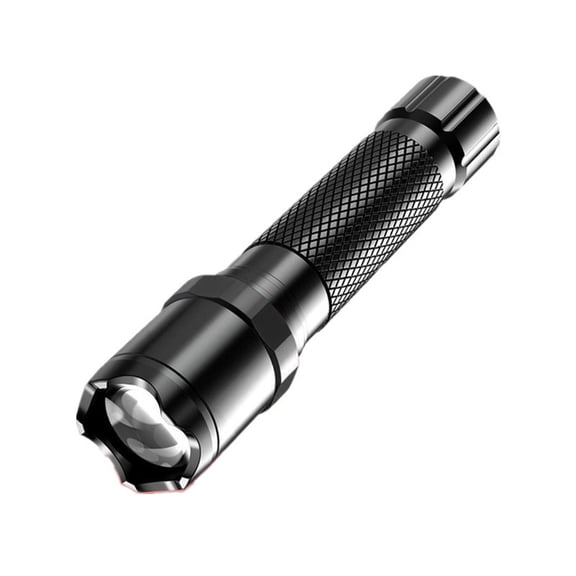 Dnogom 200-Meter Long-Range Telescopic Zoomable Rechargeable Flashlight, 3-Mode USB Charging Outdoor Emergency Torch (Aluminum Alloy)