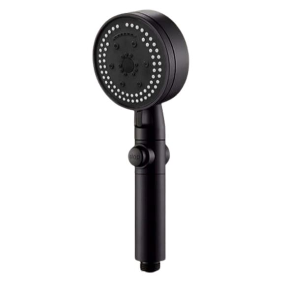 Dnogom 8-Mode High Pressure Handheld Shower Head,9.44" Quick-Stop Multi-Functional ABS Shower Nozzle For Home/Gym/Bathrooms (Black)