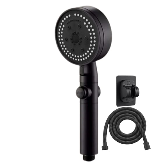 Dnogom 8-Mode High Pressure Handheld Shower Head Set with 55" Hose Extension & Base,9.44" Hard Water Resistant Shower Nozzle for Home/Gym/Hotel