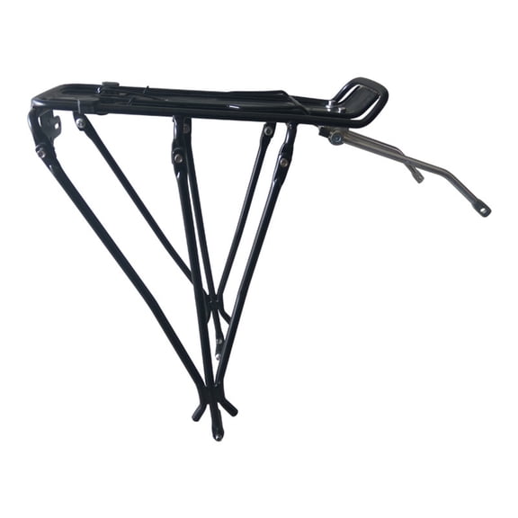 Dnogom Adjustable Aluminum Alloy Rear Bike Cargo Rack, Quick-Release Bicycle Carrier (Black, 44lb Load Capacity)