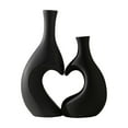 thumbnail image 1 of Dnogom Heart-Forming Plastic Vase Set of 2, Romantic Minimalist Art Vase Non-Fragile Decor Vase For Tabletop, Wedding & Valentine's Day Decoration, 1 of 6