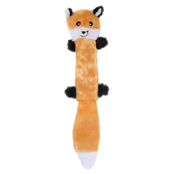 Dnogom Indestructible Plush Forest Animal Dog Toy, Reinforced Linen Chew Toy, Raccoon/Fox/Squirrel Design, Suitable for All Dog Sizes
