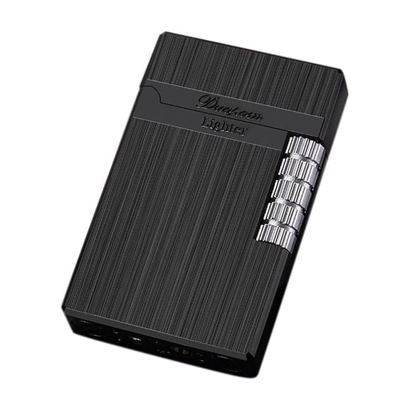 Dnogom Metal Sideslip Butane Lighter,Refillable All-Metal Elegant Grinding Wheel Pocket Lighter for Boyfriend Father's Day Mens Unique Gift
