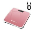 thumbnail image 1 of Dnogom Rechargeable Digital Body Weight Scale with Temp Display,Precision Tempered Glass LCD Bathroom Scale for Health Fitness Tracking,10.24", 1 of 6