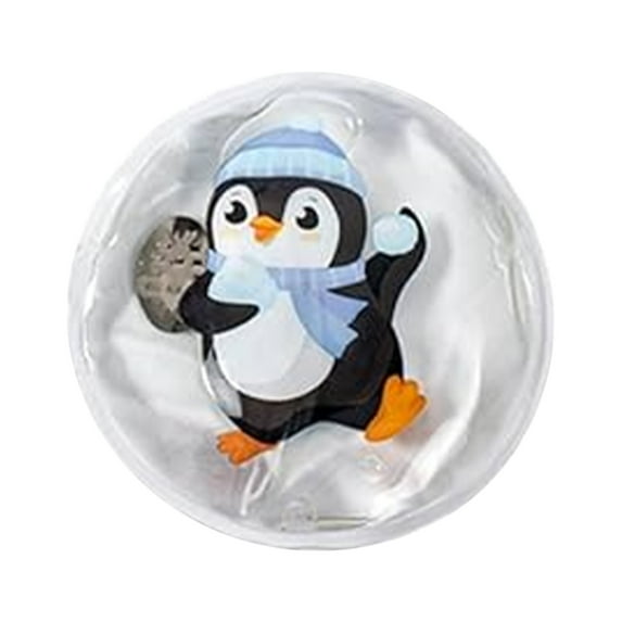 Dnogom Reusable PVC Hand Warmer,Penguin & Winter Styles Portable Self-Heating Hot Compress Hand Heater Ideal Gift for Girlfriend Mom