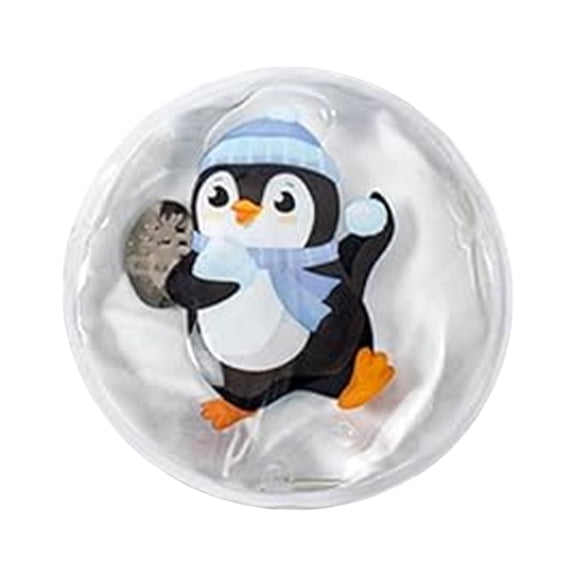 Dnogom Reusable PVC Hand Warmer,Penguin & Winter Styles Portable Self-Heating Hot Compress Hand Heater Ideal Gift for Girlfriend Mom