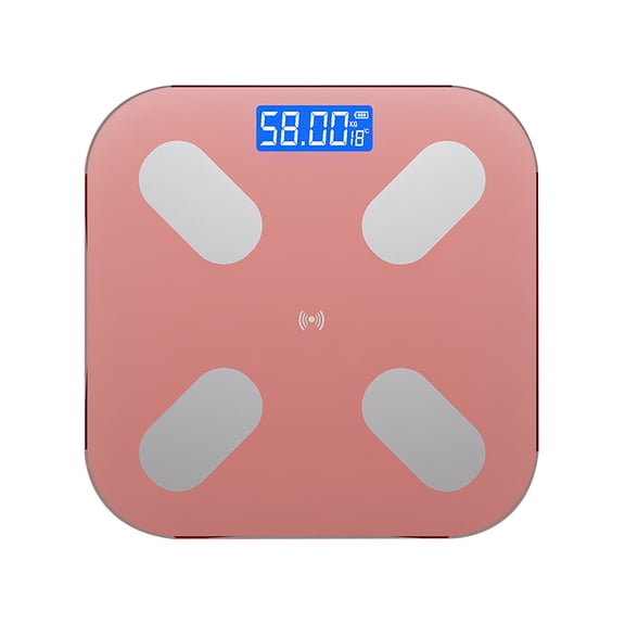 Dnogom Smart Body Composition Scale with Bluetooth App Connection,180kg Rechargeable Digital Body-Fat Percent Bathroom Weight Scale for Health Fitness Tracking