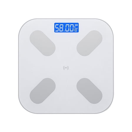 Dnogom Smart Body Composition Scale with Bluetooth App Connection,180kg Rechargeable Digital Body-Fat Percent Bathroom Weight Scale for Health Fitness Tracking